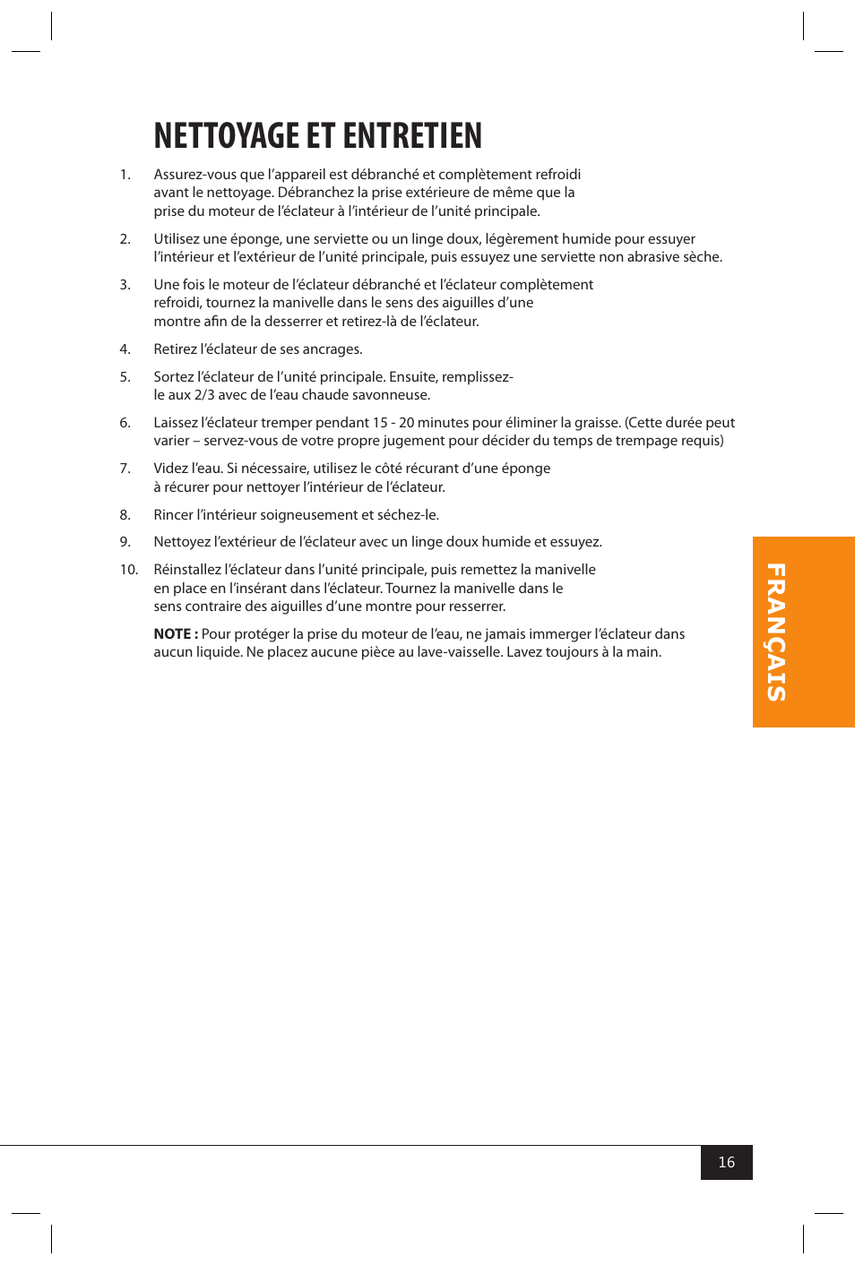 Nettoyage et entretien | Nostalgia Electrics SERIES KPM508 User Manual | Page 18 / 32