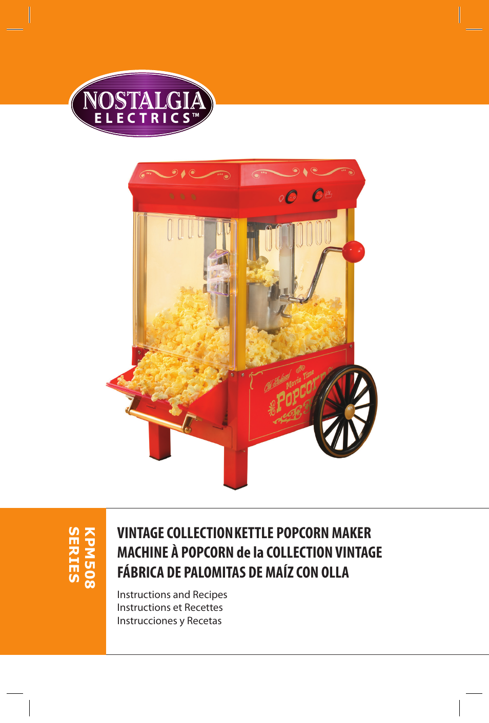 Nostalgia Electrics SERIES KPM508 User Manual | Page 2 / 32