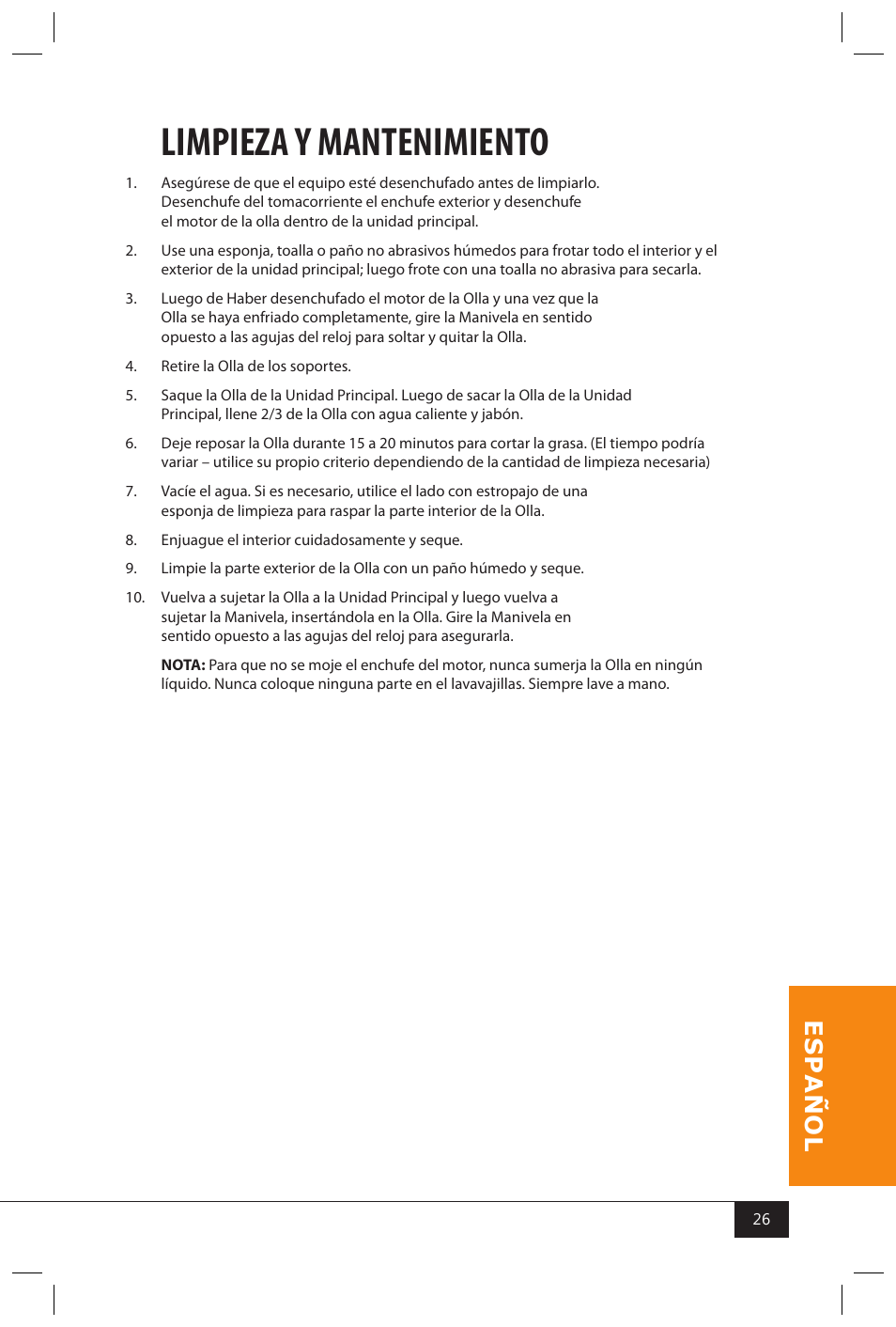 Limpieza y mantenimiento | Nostalgia Electrics SERIES KPM508 User Manual | Page 28 / 32
