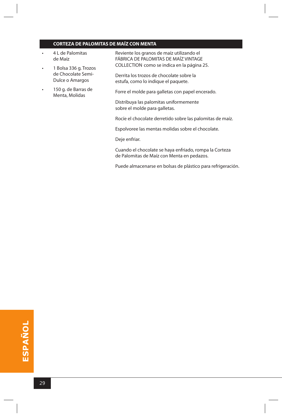 Nostalgia Electrics SERIES KPM508 User Manual | Page 31 / 32