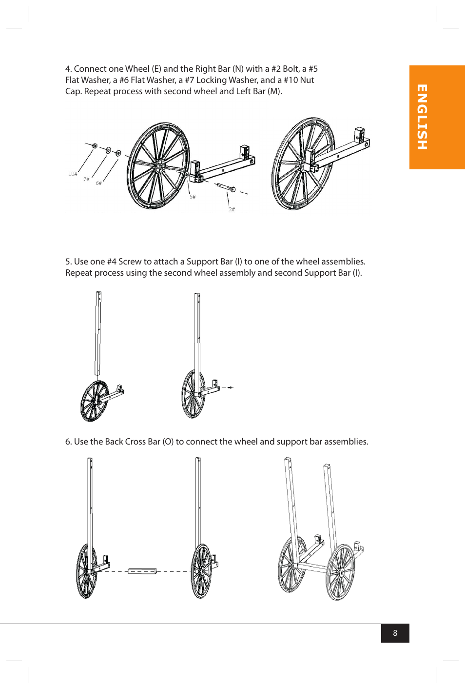 En g li s h | Nostalgia Electrics KPM200 CART User Manual | Page 10 / 18