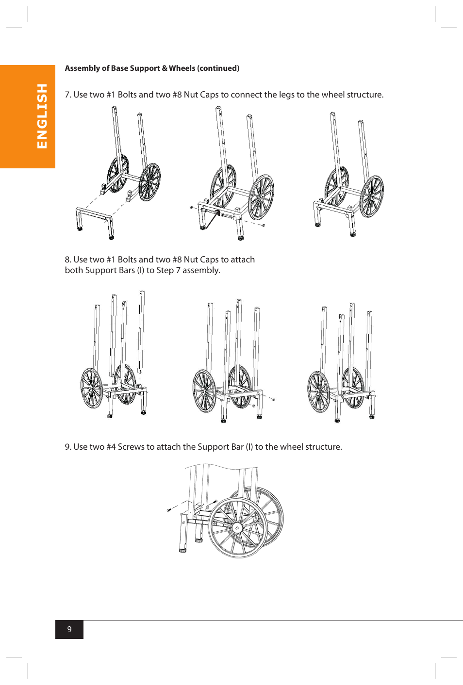 En g li s h | Nostalgia Electrics KPM200 CART User Manual | Page 11 / 18