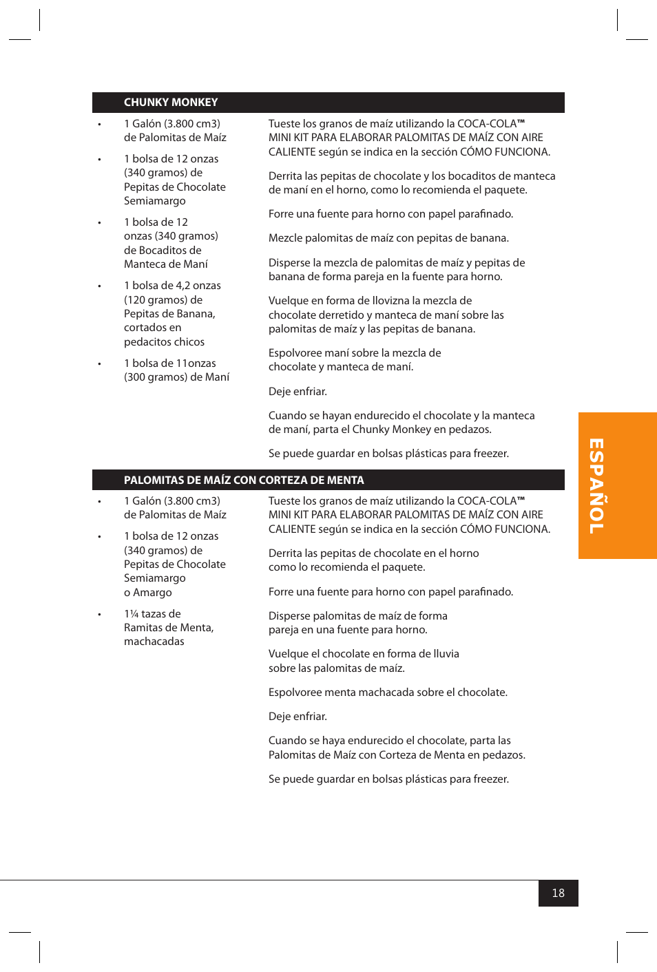 Nostalgia Electrics RHP310 COKEKIT User Manual | Page 20 / 31
