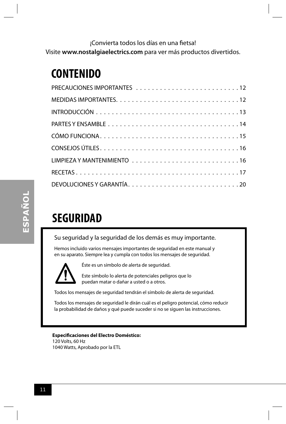 Nostalgia Electrics RHP310 COKE User Manual | Page 13 / 32