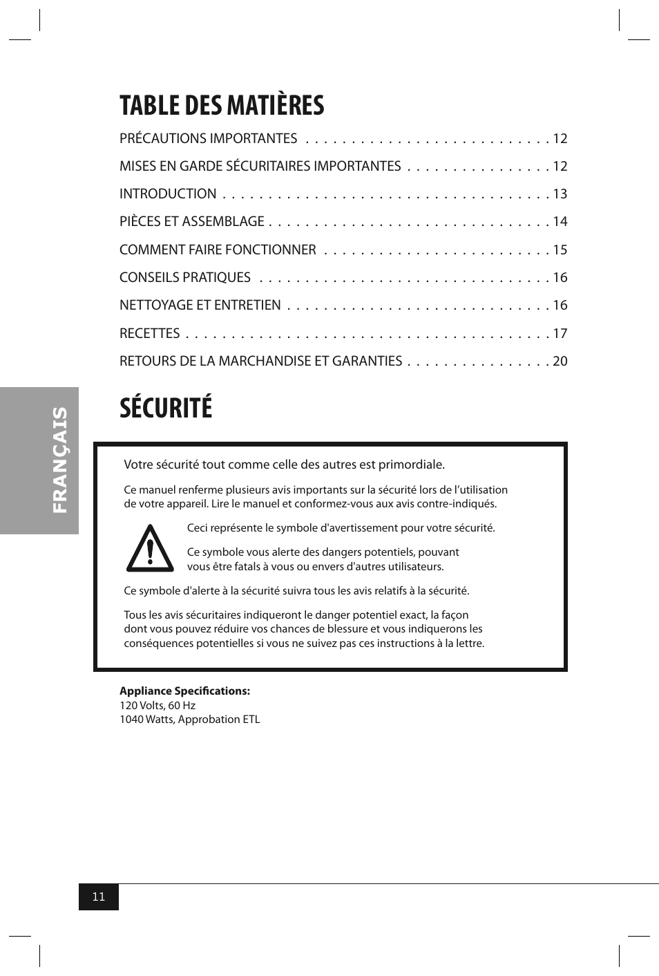 Nostalgia Electrics RHP310 User Manual | Page 13 / 32