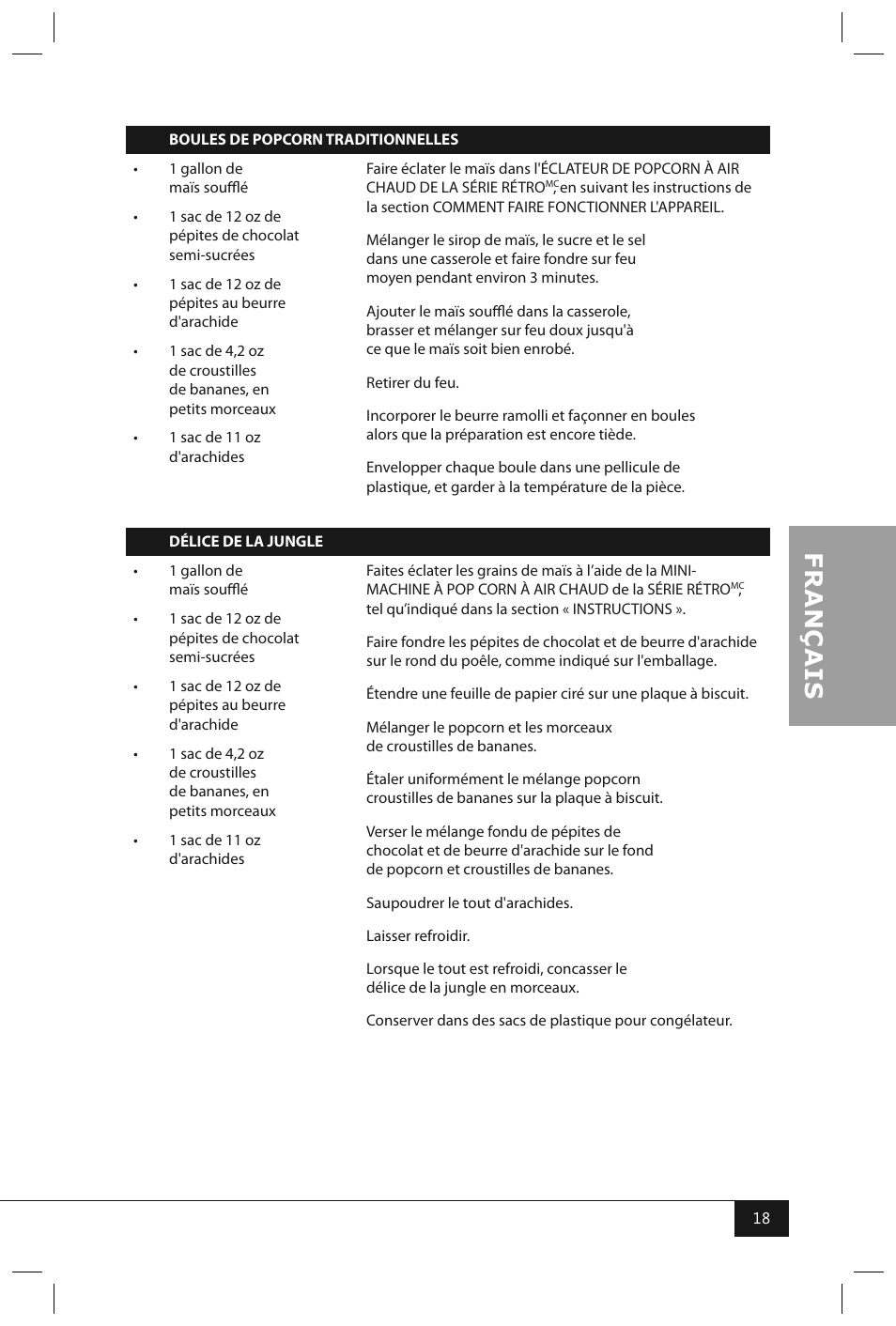 Nostalgia Electrics RHP310 User Manual | Page 20 / 32