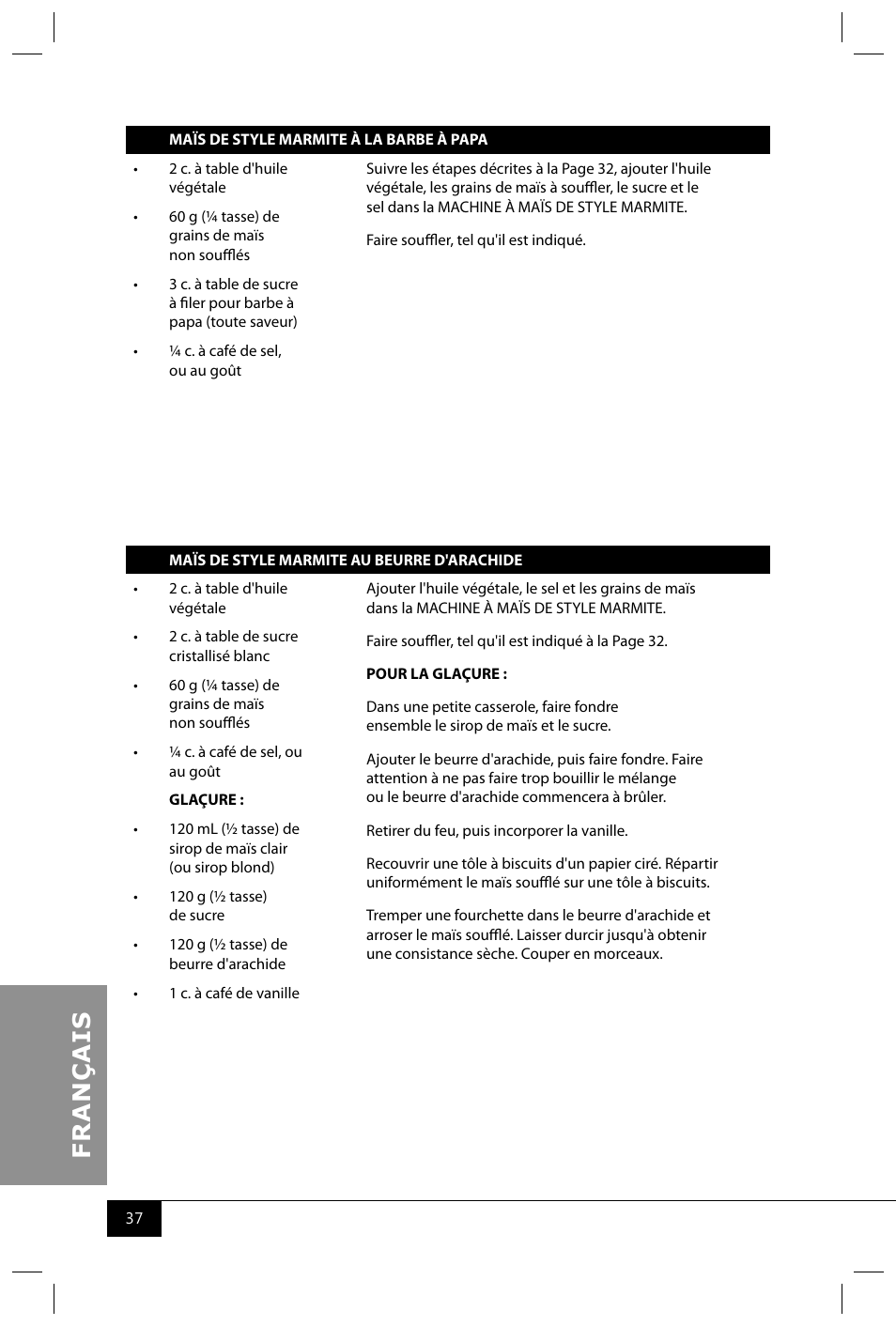 Nostalgia Electrics PKC200 User Manual | Page 39 / 42