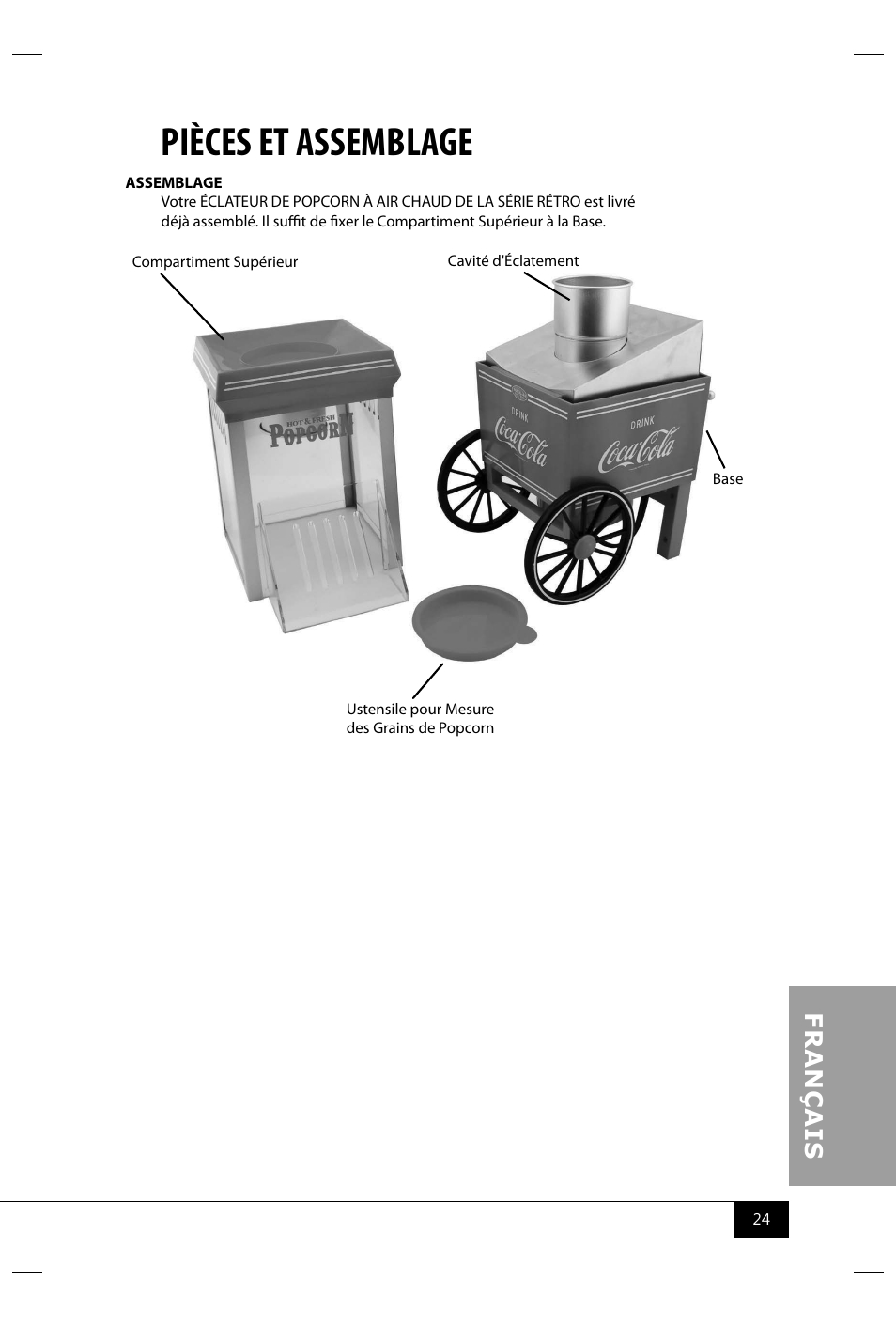 Pièces et assemblage | Nostalgia Electrics OFP501 COKE User Manual | Page 26 / 32