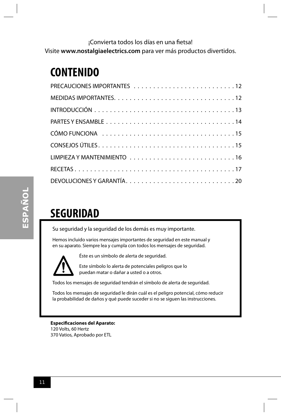 Nostalgia Electrics RKP630 COKE User Manual | Page 13 / 32