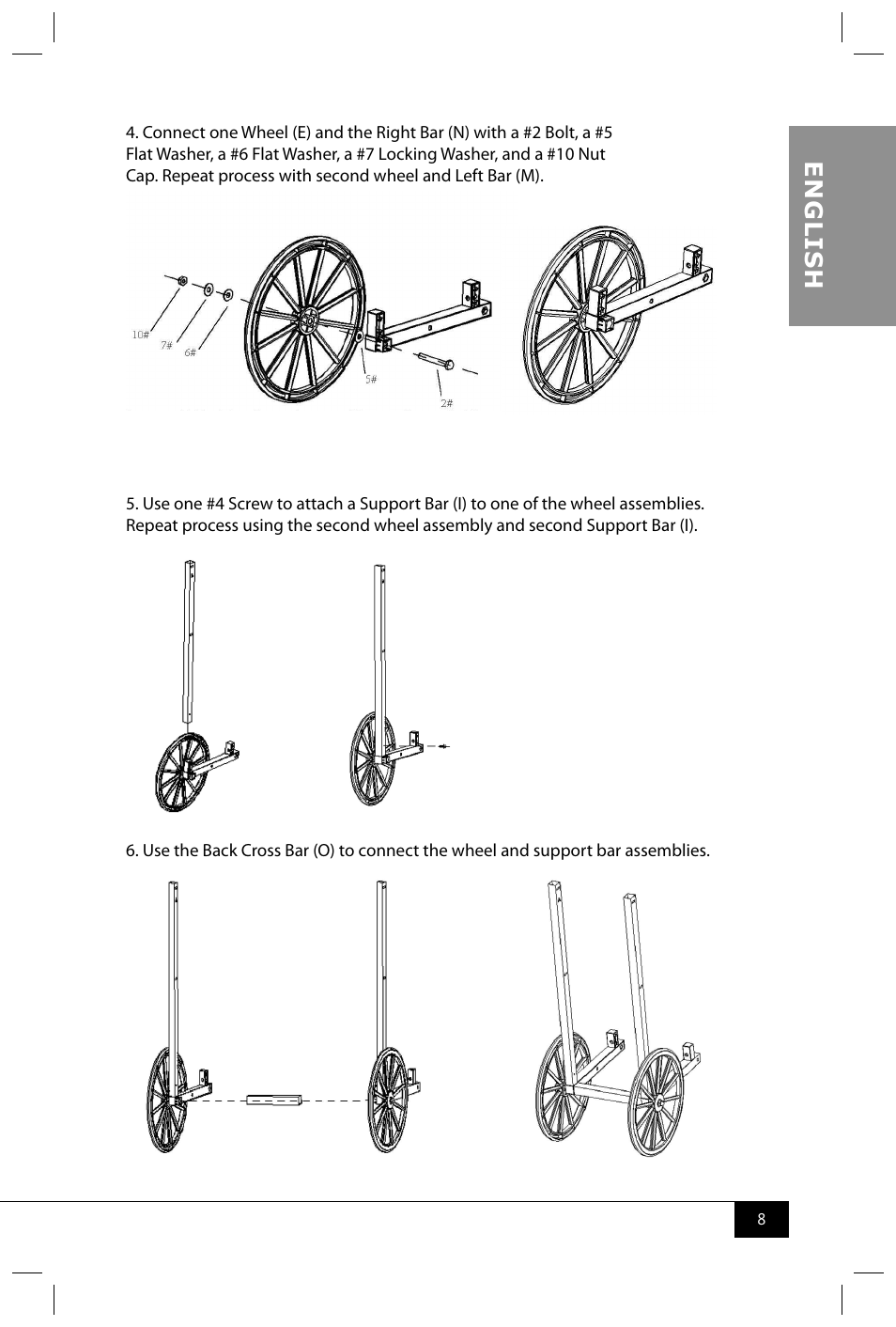 En g li s h | Nostalgia Electrics RKP530 CART User Manual | Page 10 / 18