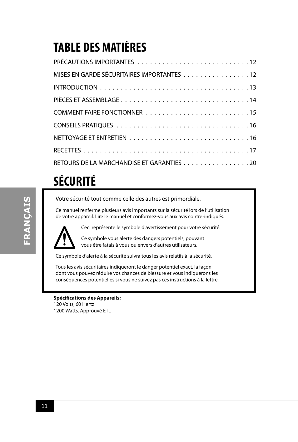 Nostalgia Electrics RHP625 SERIES User Manual | Page 13 / 32