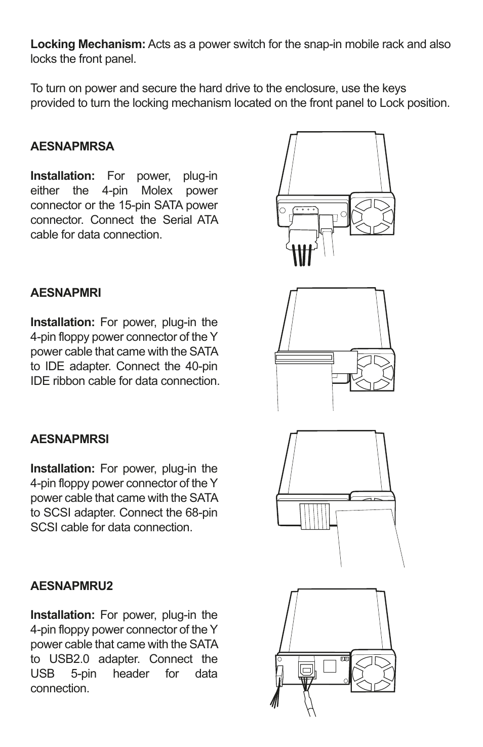 Addonics Technologies AESNAPMRSI User Manual | Page 2 / 2