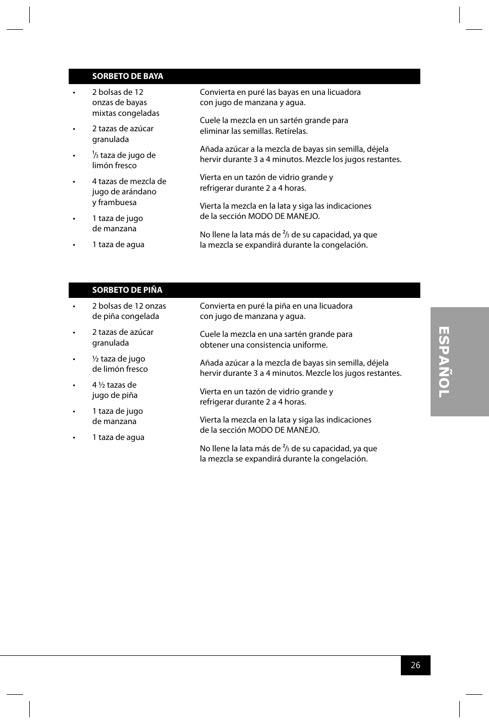 Nostalgia Electrics ICMP400 SERIES User Manual | Page 28 / 42