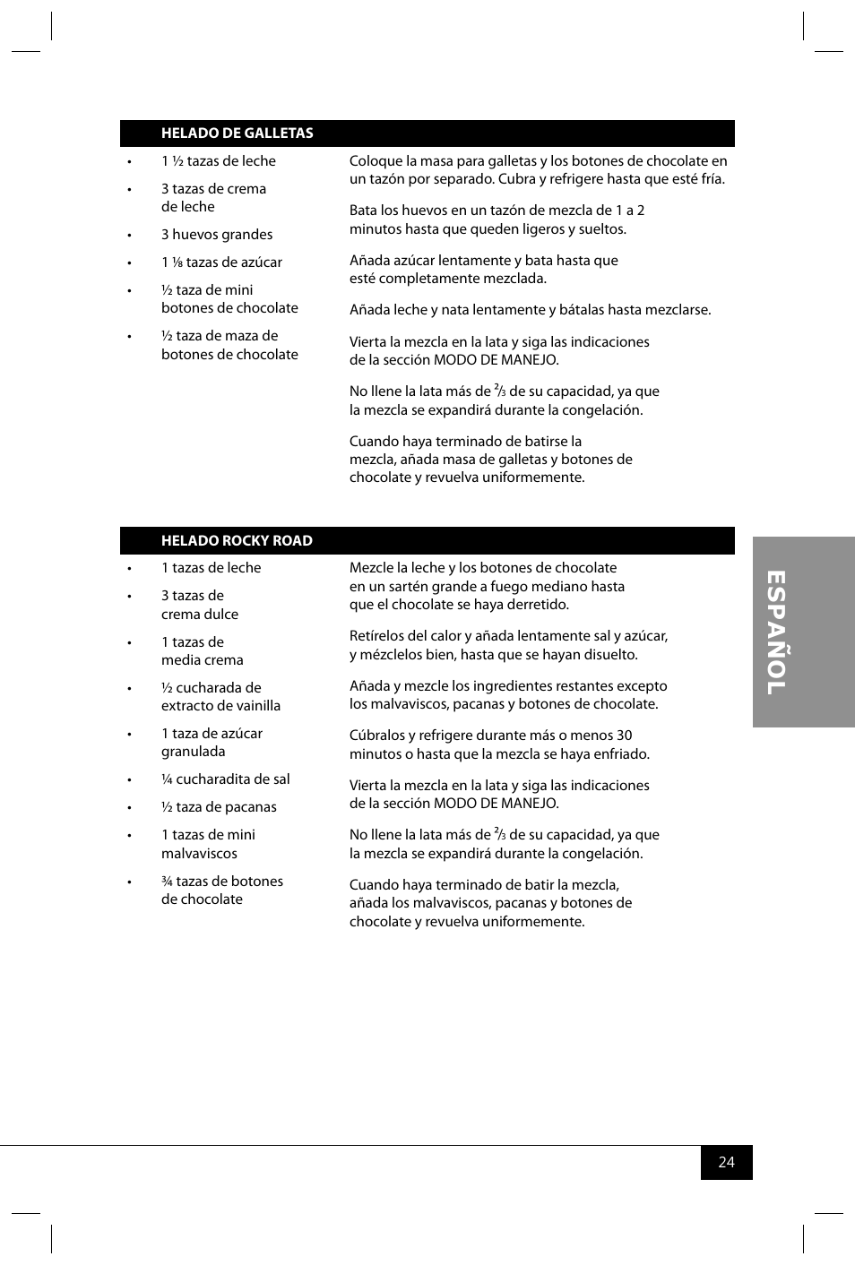 Nostalgia Electrics ICMP200 WD User Manual | Page 26 / 42