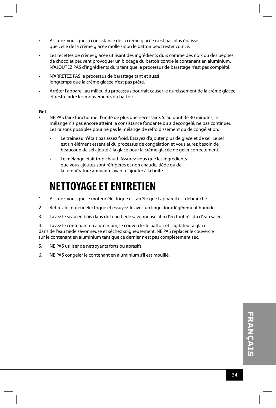 Nettoyage et entretien | Nostalgia Electrics ICMP200 WD User Manual | Page 36 / 42