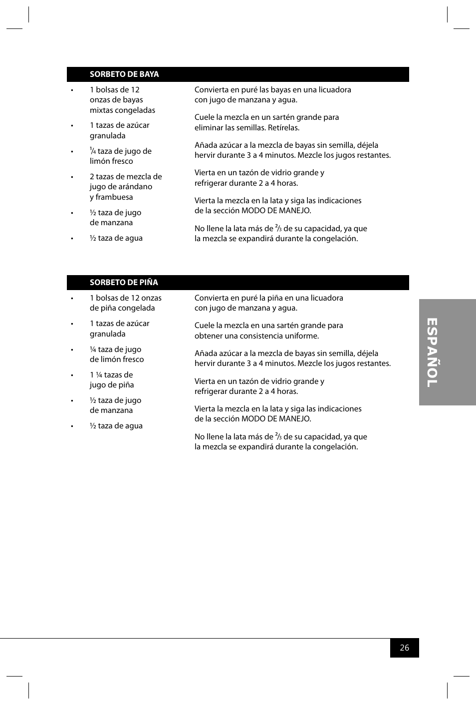 Nostalgia Electrics ICMP200 PIST User Manual | Page 28 / 42