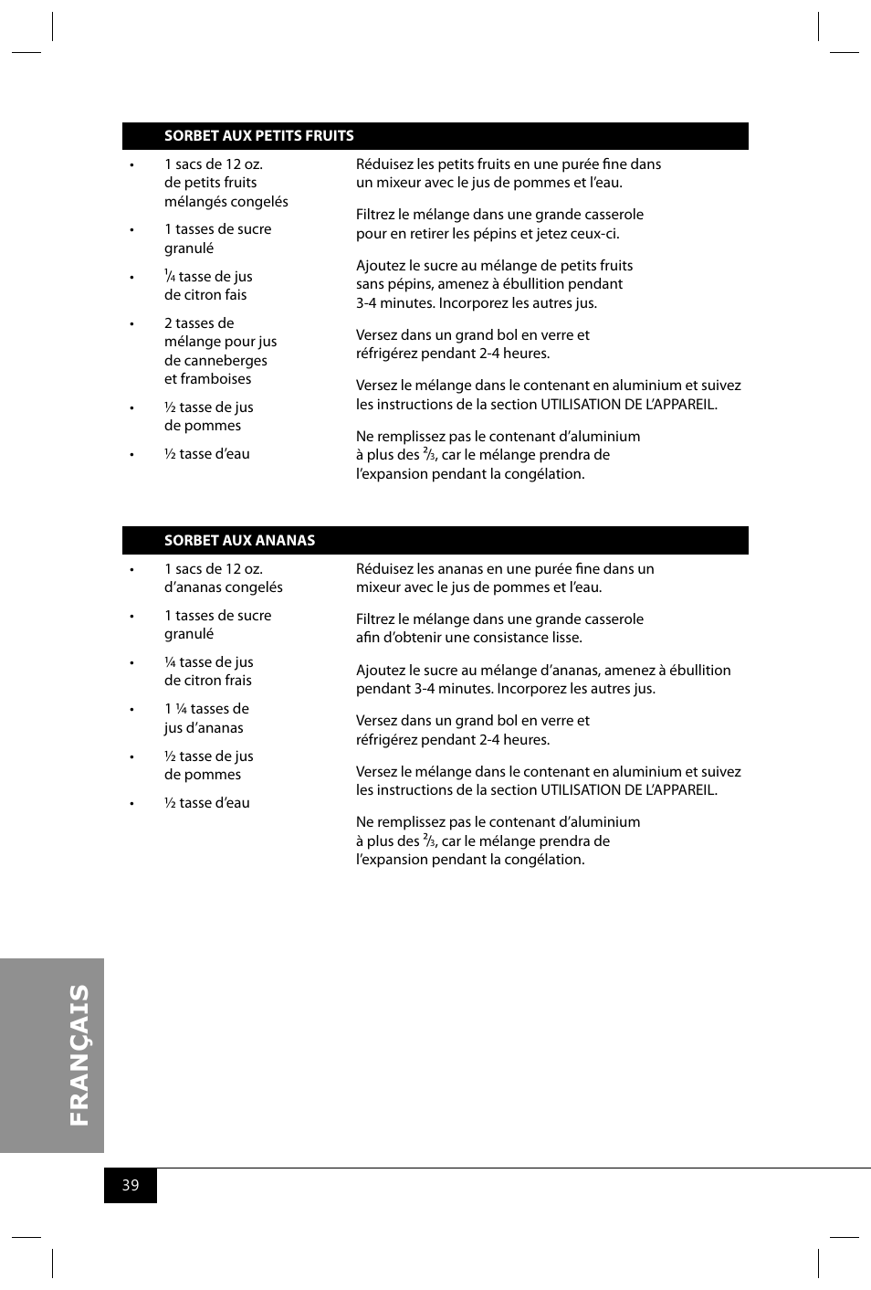 Nostalgia Electrics ICMP200 PIST User Manual | Page 41 / 42