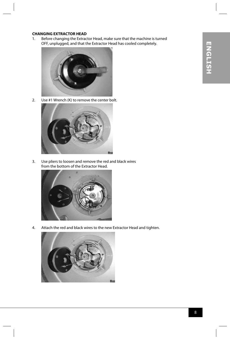 En g li s h | Nostalgia Electrics CCM600 User Manual | Page 10 / 40