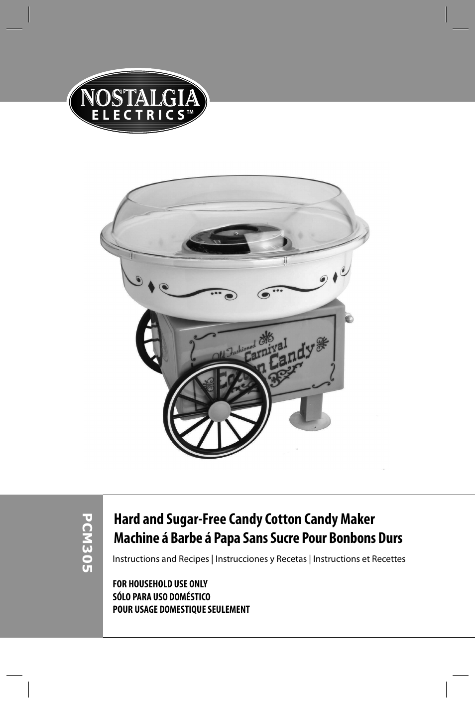 Nostalgia Electrics PCM305 User Manual | Page 2 / 28