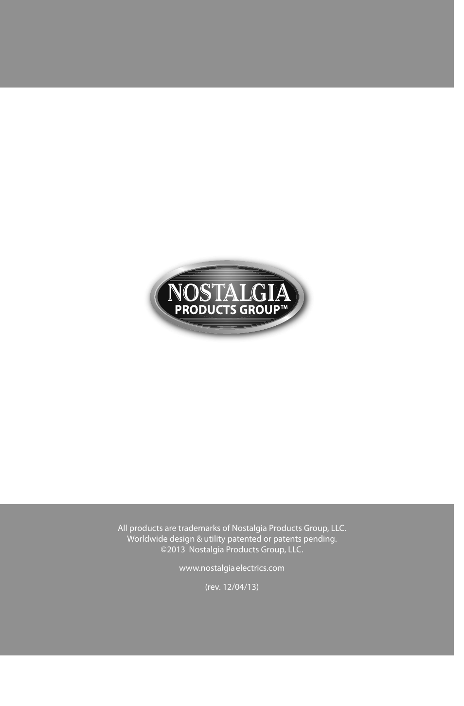 Nostalgia Electrics HCK800 User Manual | 2 pages