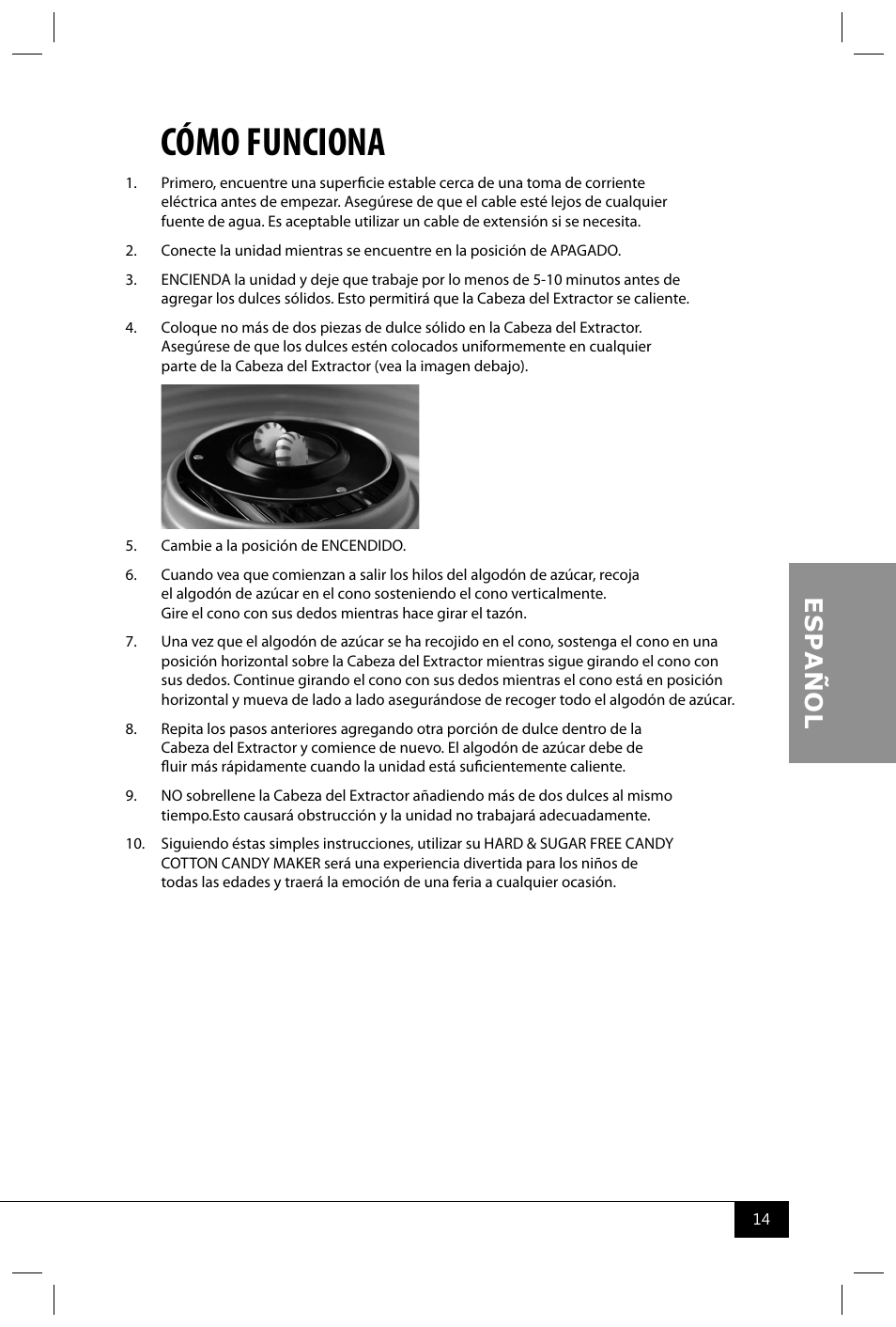 Cómo funciona | Nostalgia Electrics PCM405 SERIES User Manual | Page 16 / 28