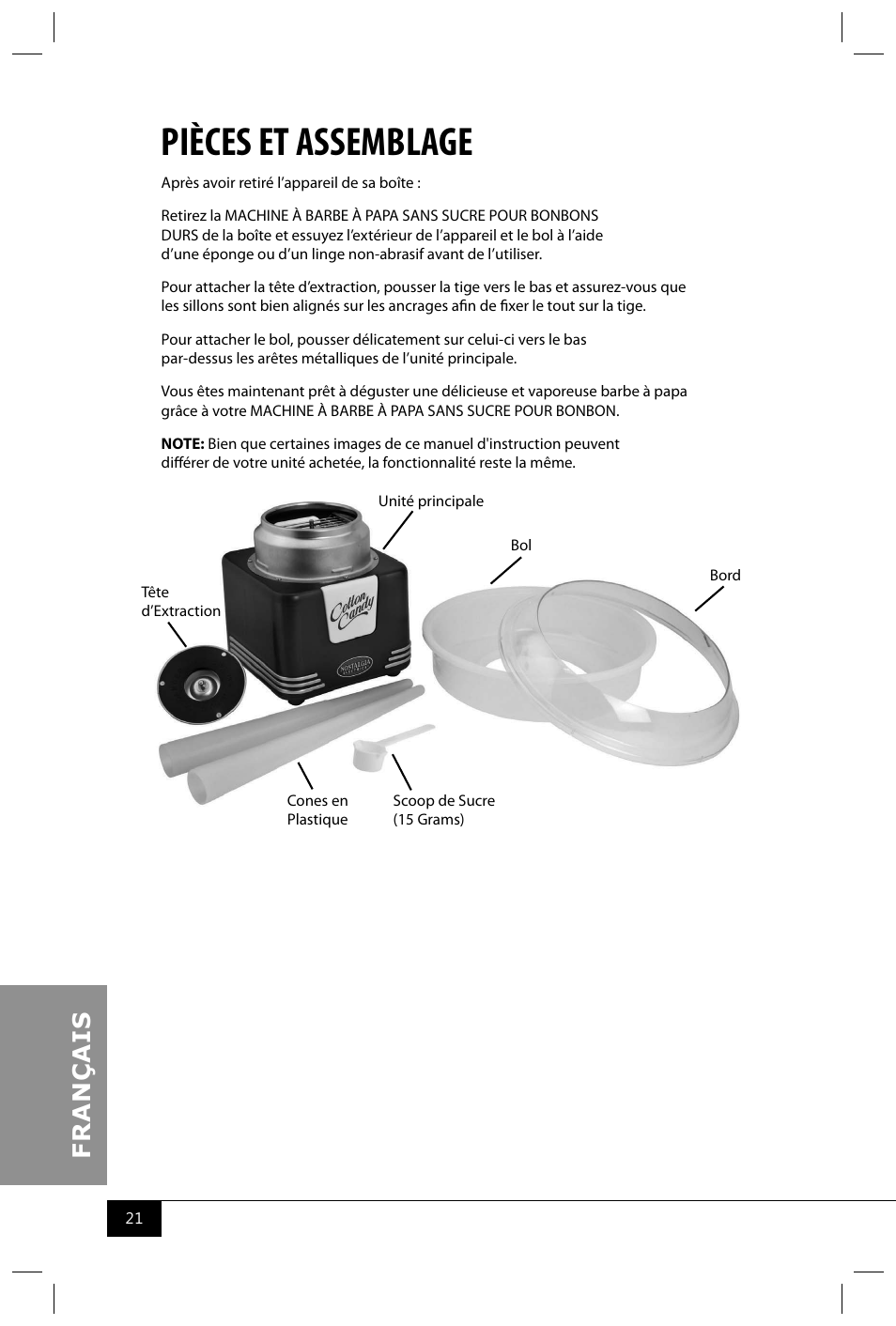 Pièces et assemblage | Nostalgia Electrics PCM405 SERIES User Manual | Page 23 / 28