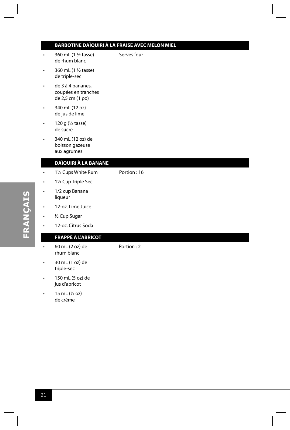 Nostalgia Electrics MSB600 SERIES User Manual | Page 23 / 37