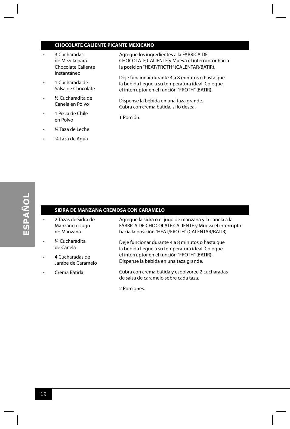 Nostalgia Electrics HCM700 SERIES User Manual | Page 21 / 32