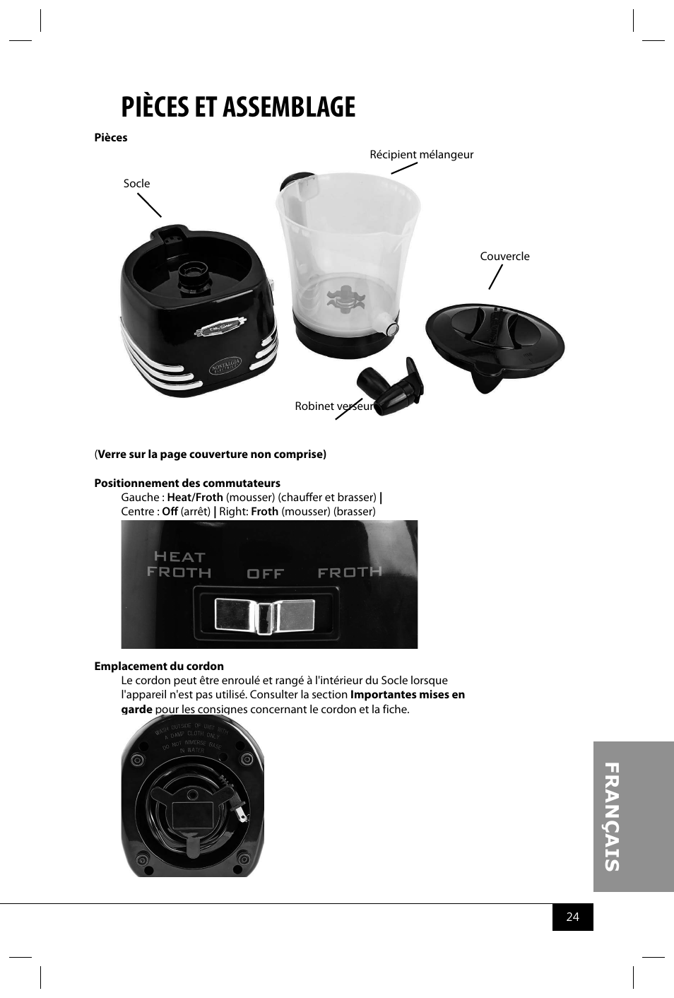 Pièces et assemblage | Nostalgia Electrics HCM700 SERIES User Manual | Page 26 / 32