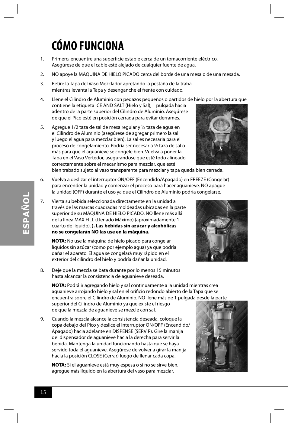 Cómo funciona | Nostalgia Electrics RSM650 User Manual | Page 17 / 32