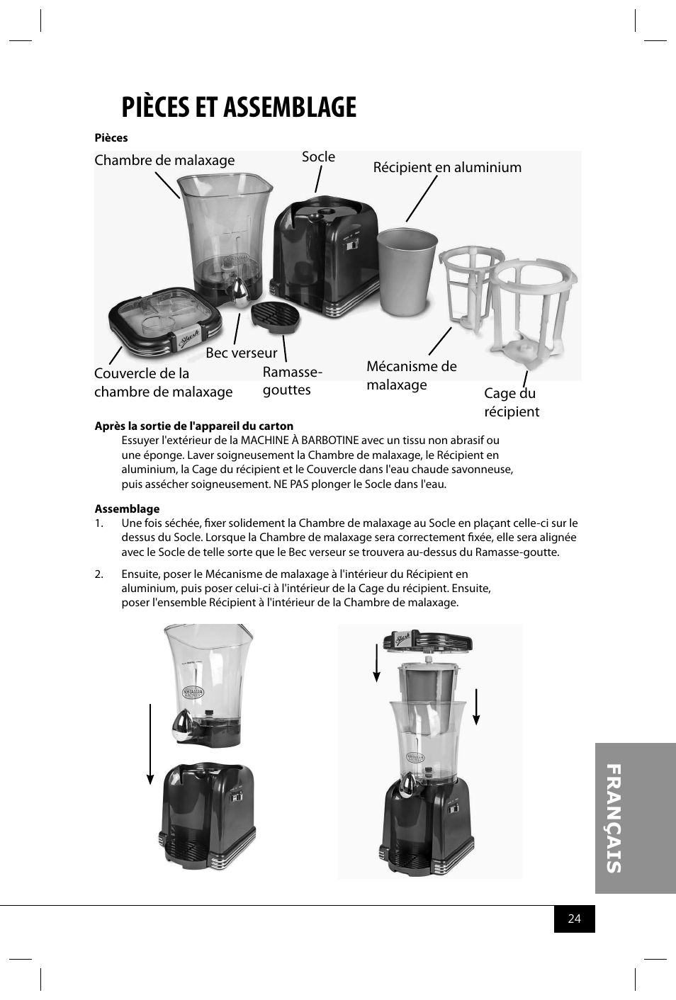 Pièces et assemblage | Nostalgia Electrics RSM650 User Manual | Page 26 / 32