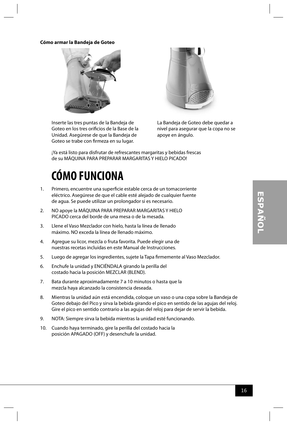 Cómo funciona | Nostalgia Electrics MSB64 SERIES User Manual | Page 18 / 34