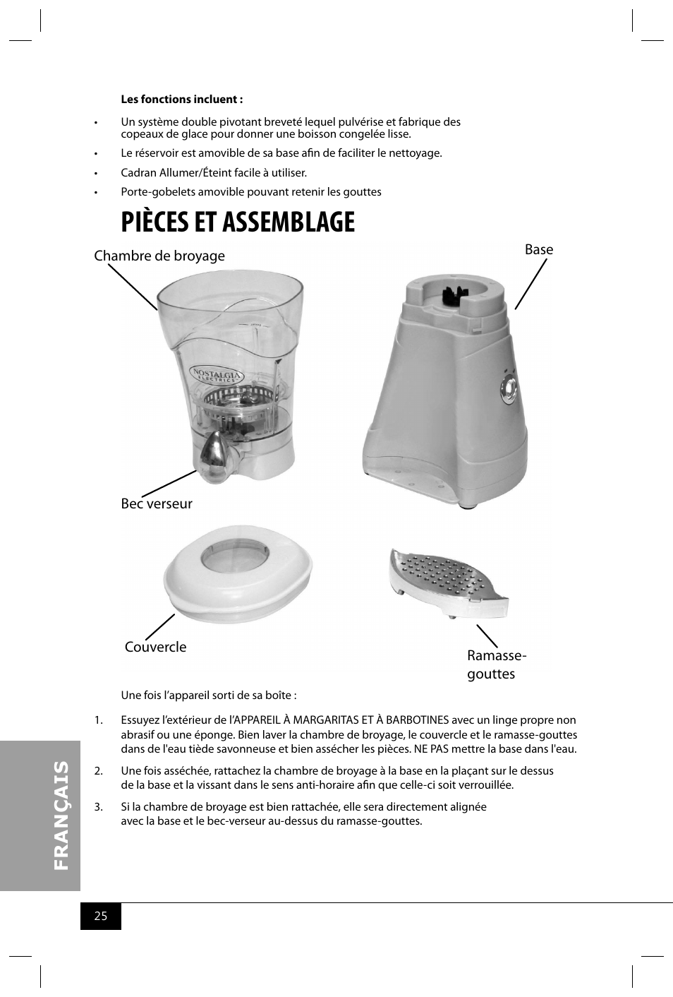 Pièces et assemblage | Nostalgia Electrics MSB64 SERIES User Manual | Page 27 / 34