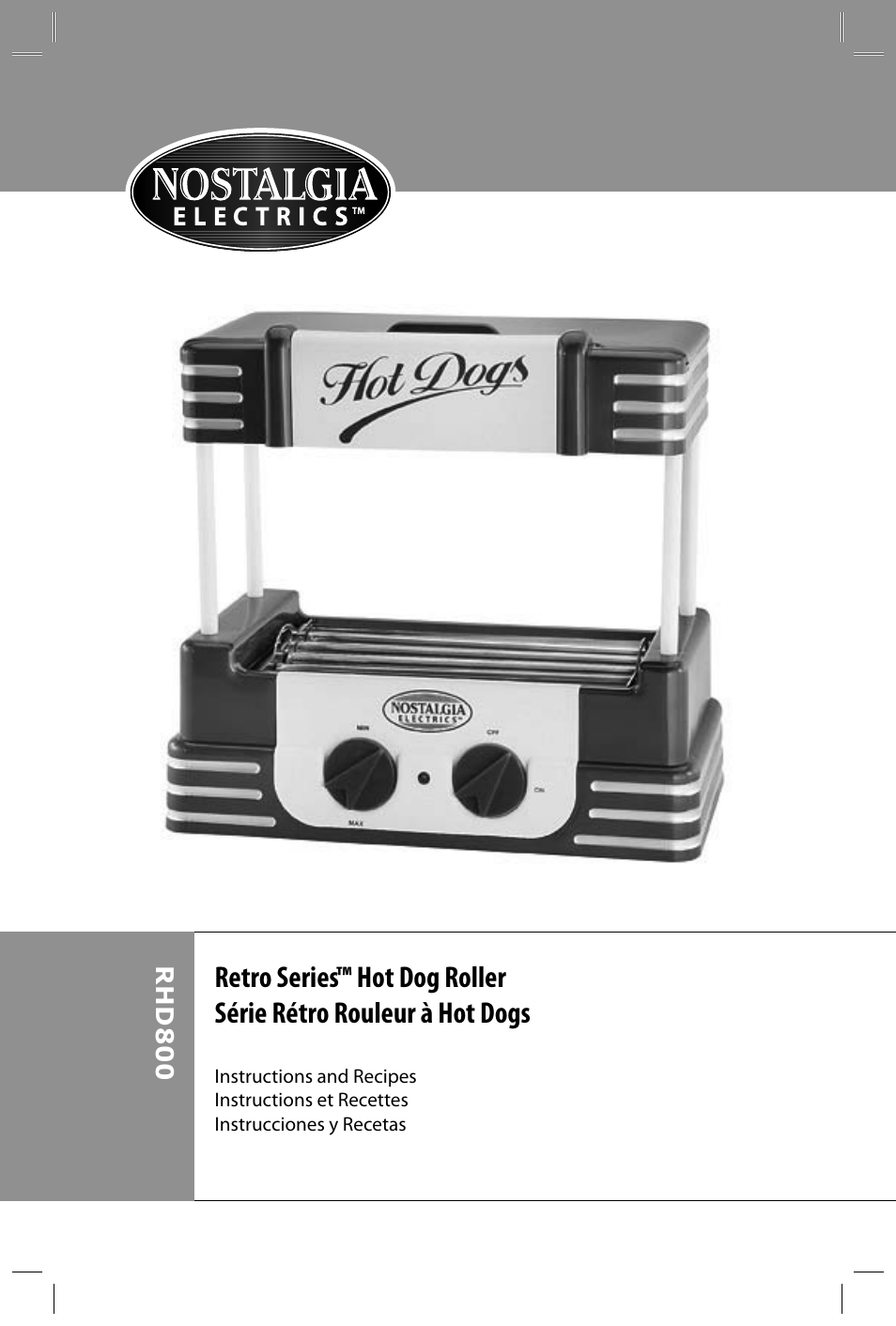 Nostalgia Electrics RHD800 User Manual | Page 2 / 24