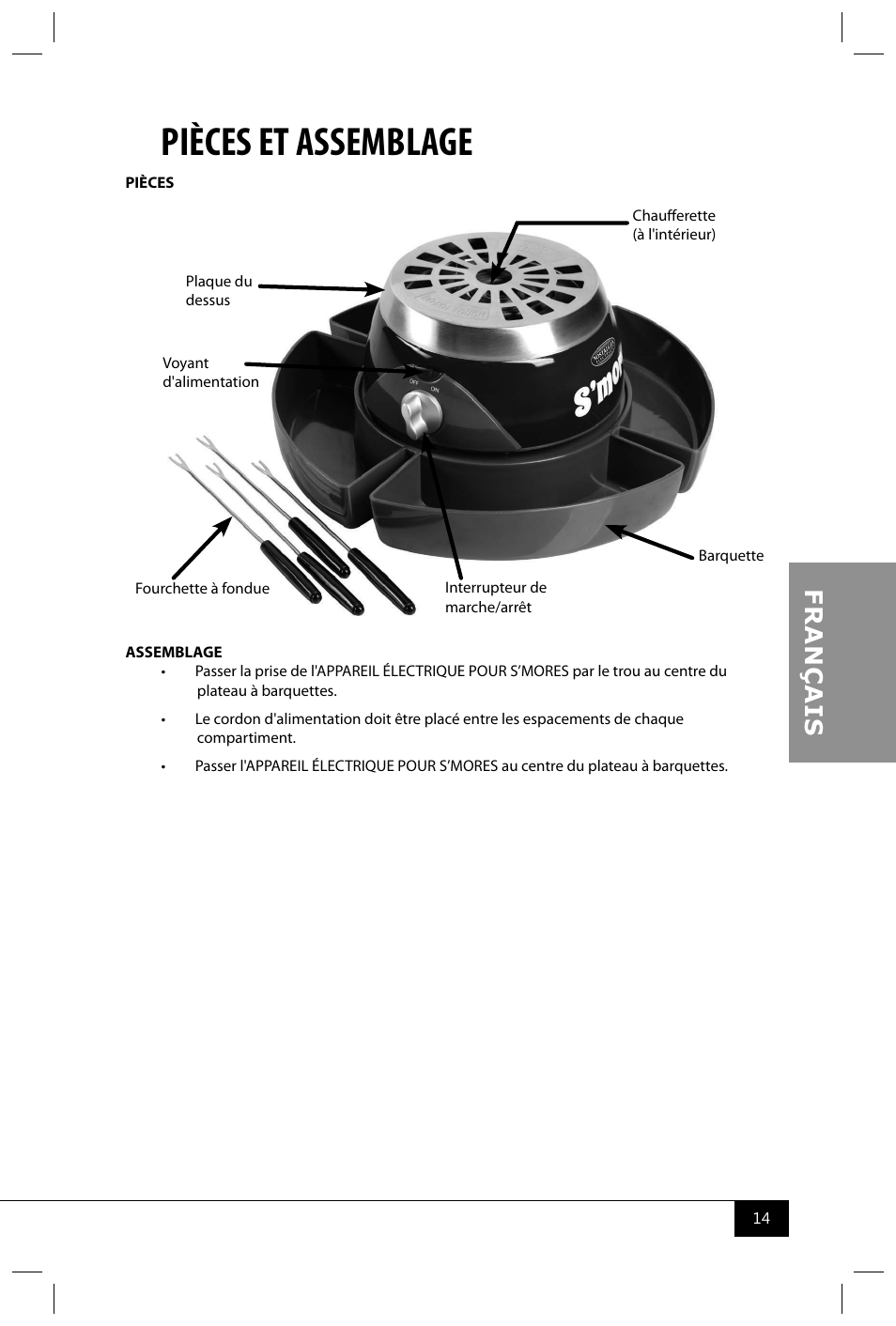 Pièces et assemblage | Nostalgia Electrics SMM300 User Manual | Page 16 / 32