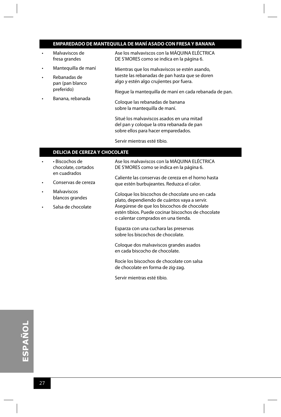 Nostalgia Electrics SMM300 User Manual | Page 29 / 32