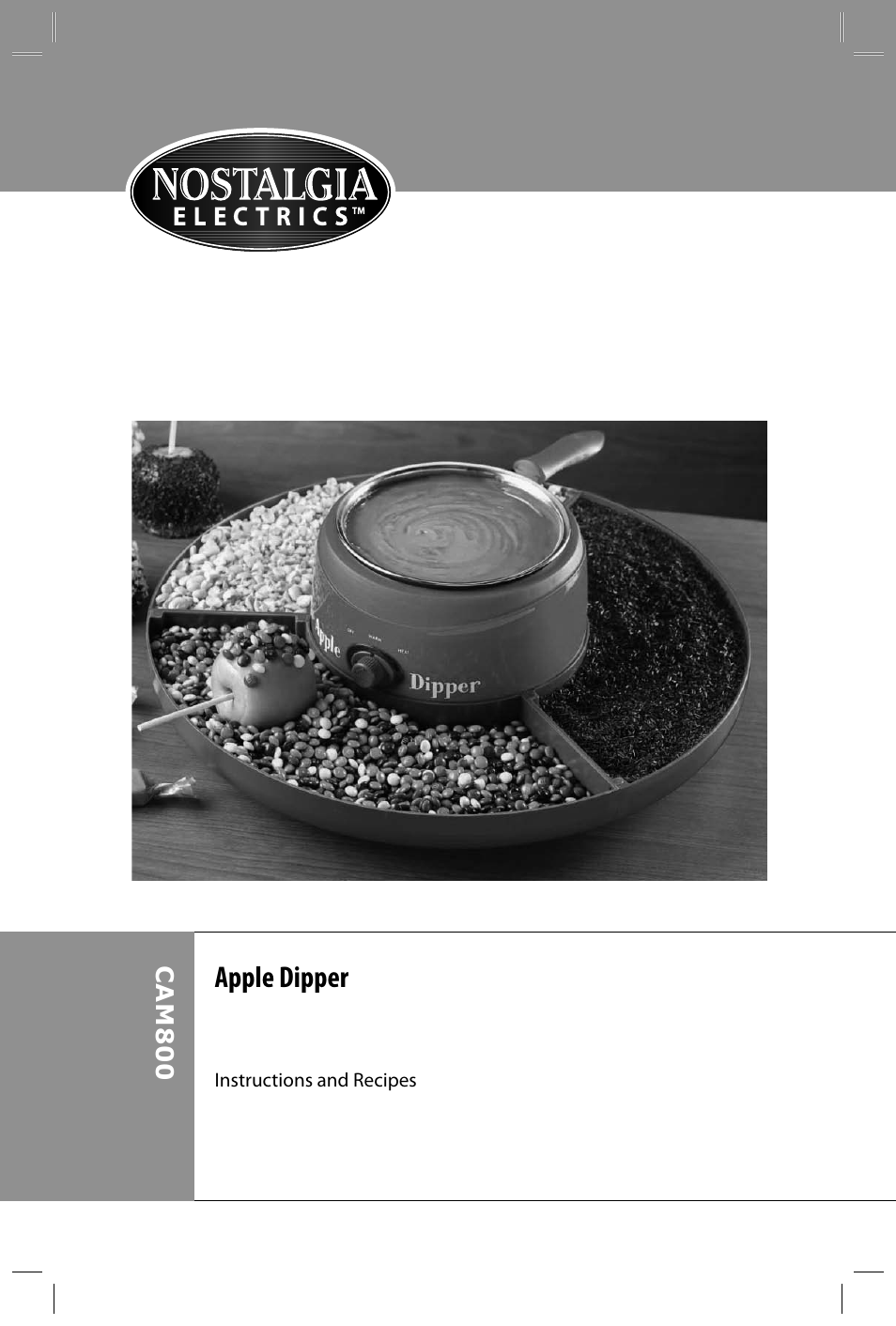 Apple dipper | Nostalgia Electrics CAM800 User Manual | Page 2 / 12