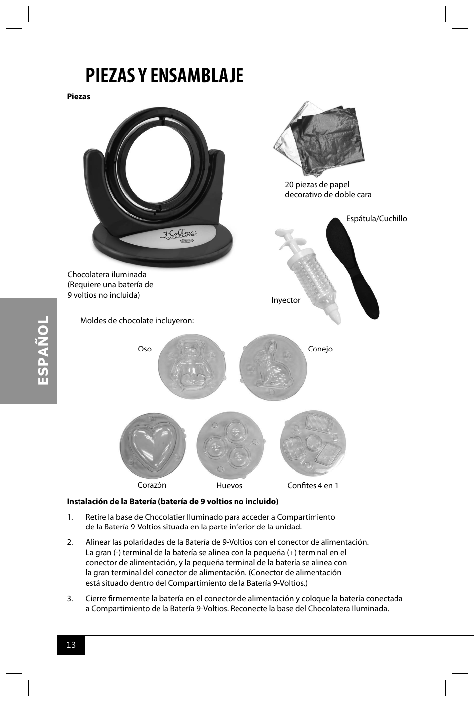 Piezas y ensamblaje | Nostalgia Electrics HCC100NP User Manual | Page 15 / 28