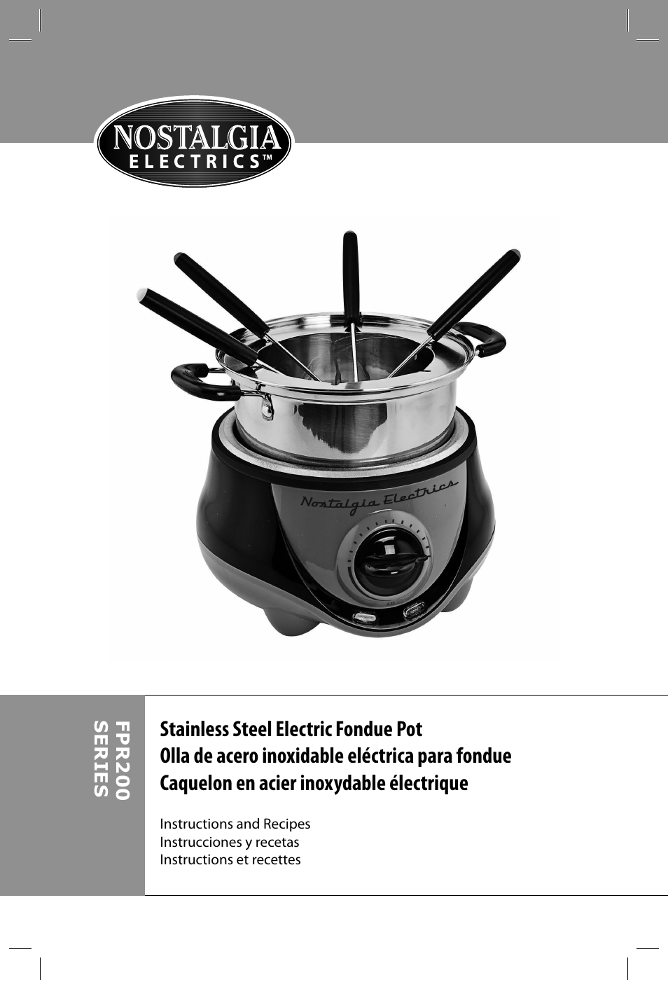 Nostalgia Electrics FPR200 SERIES User Manual | Page 2 / 34