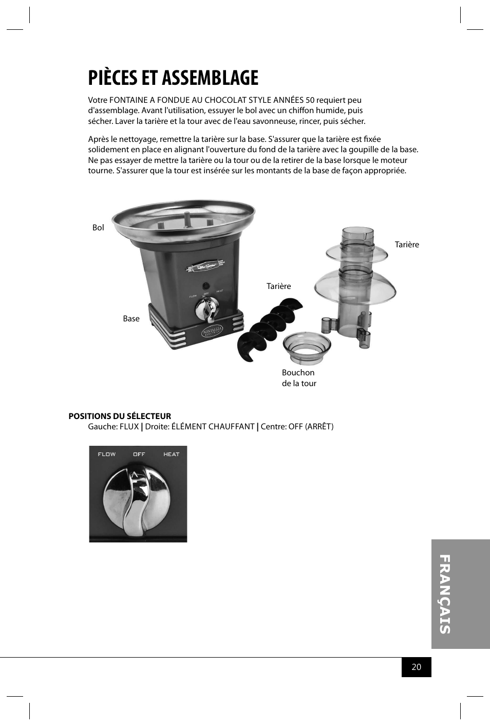 Pièces et assemblage | Nostalgia Electrics RFF600 SERIES User Manual | Page 22 / 26