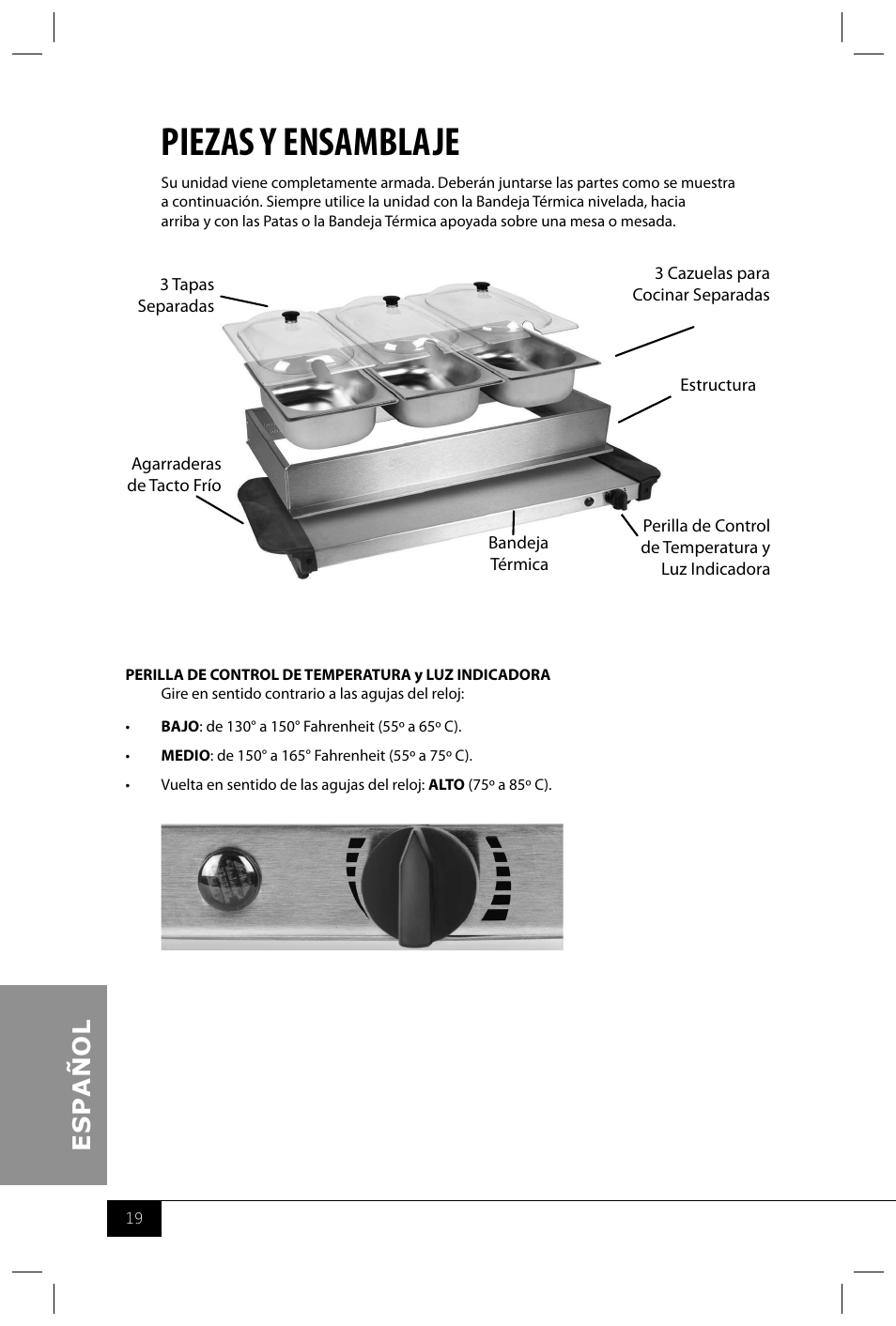 Piezas y ensamblaje | Nostalgia Electrics BCD332 User Manual | Page 21 / 24