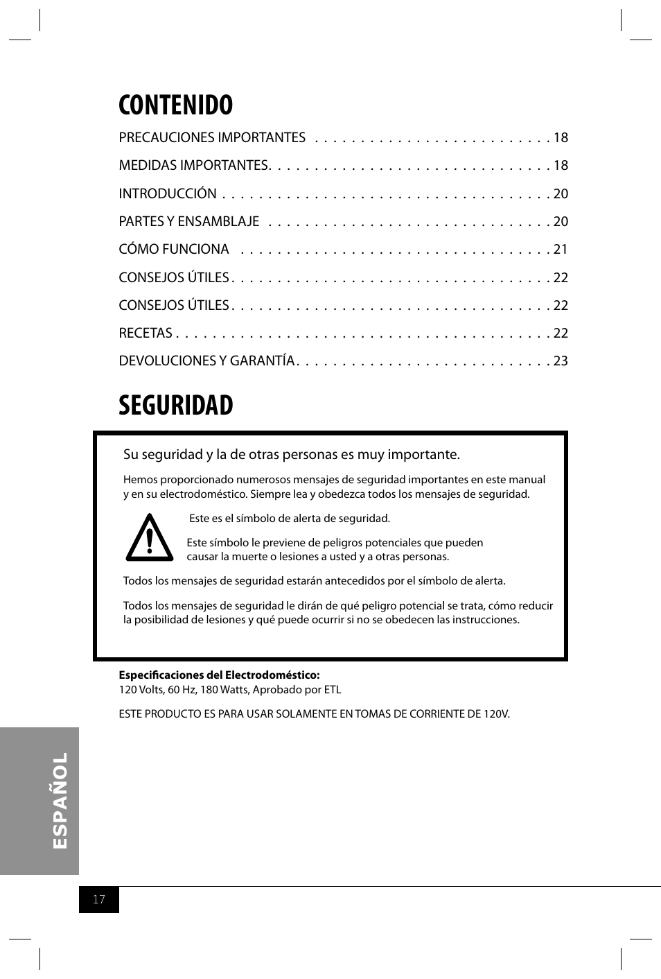 Nostalgia Electrics BCD122 User Manual | Page 19 / 26