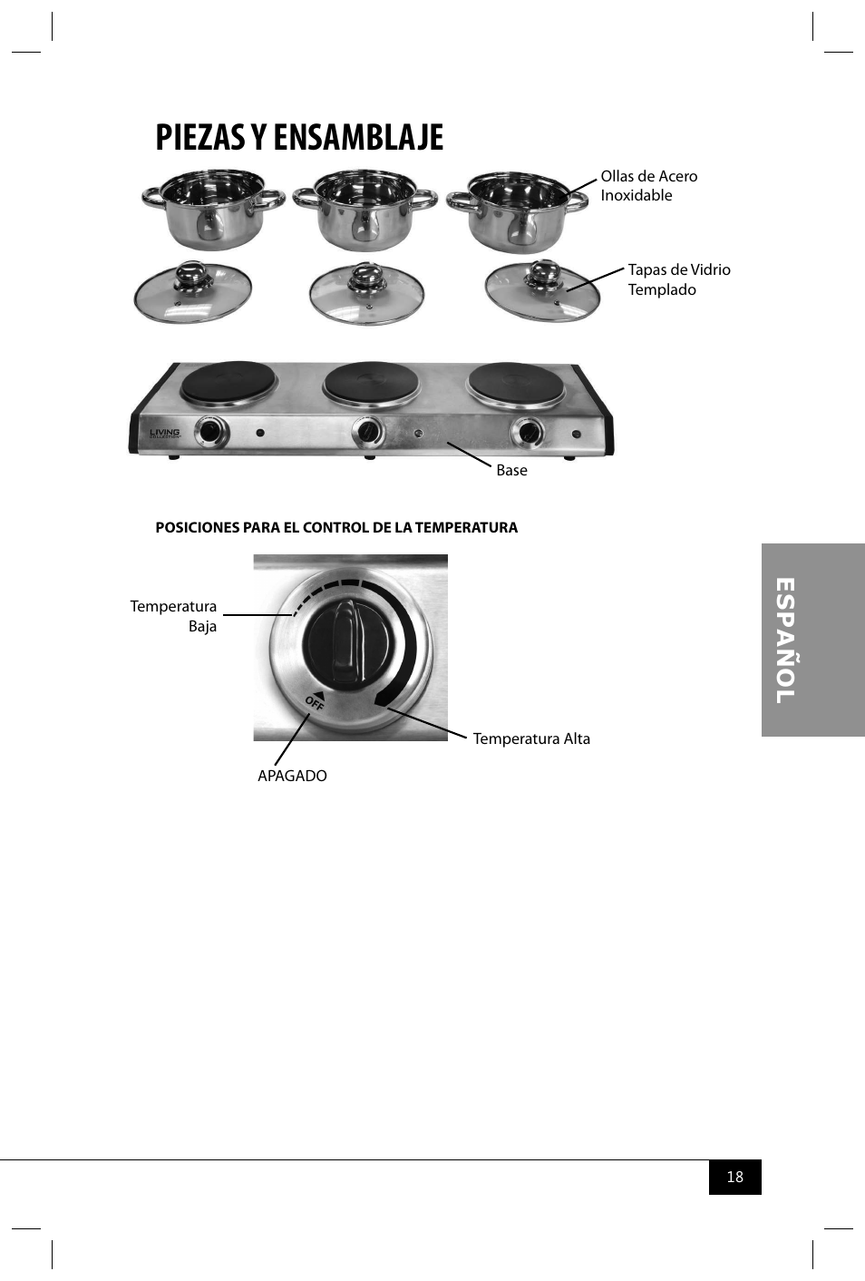Piezas y ensamblaje | Nostalgia Electrics TDO200SS User Manual | Page 20 / 42