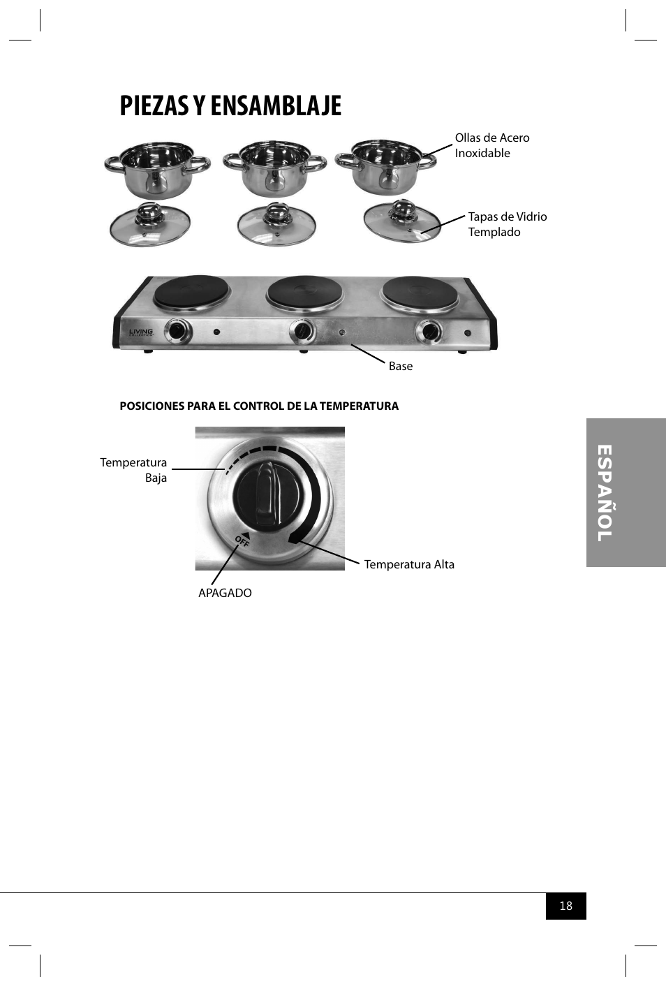 Piezas y ensamblaje | Nostalgia Electrics TDO150SS User Manual | Page 20 / 42