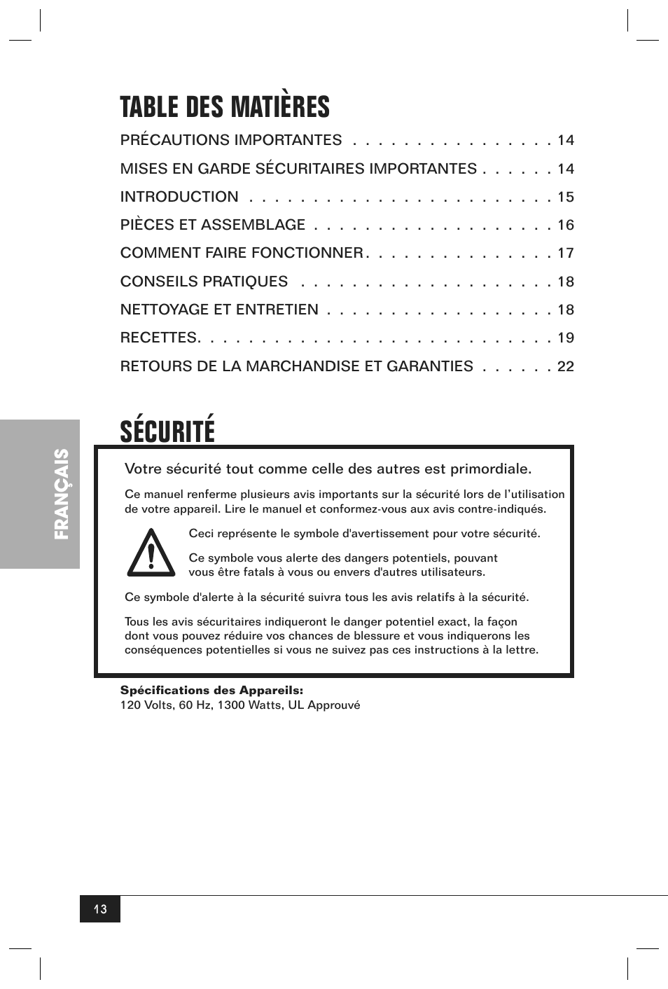 Nostalgia Electrics JFD100 SERIES User Manual | Page 15 / 36