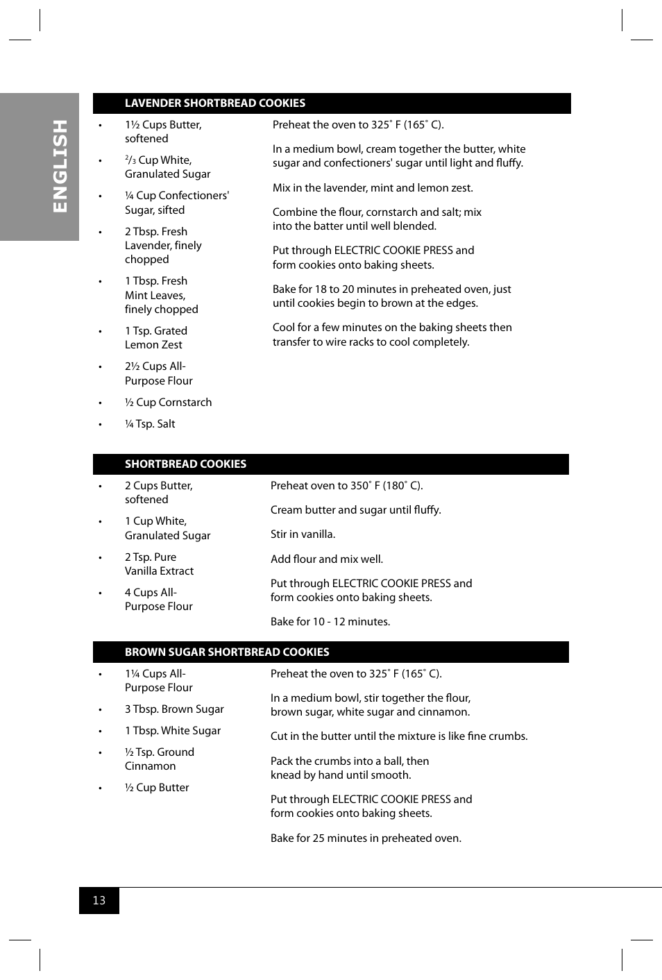 En g li s h | Nostalgia Electrics CDP200 RED User Manual | Page 15 / 54