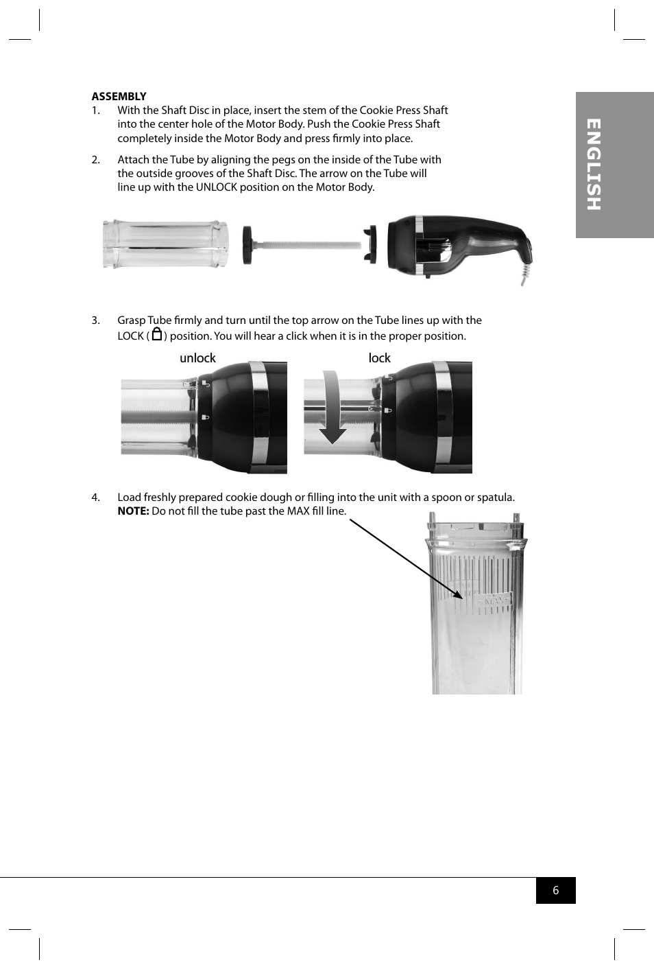 En g li s h | Nostalgia Electrics CDP200 RED User Manual | Page 8 / 54