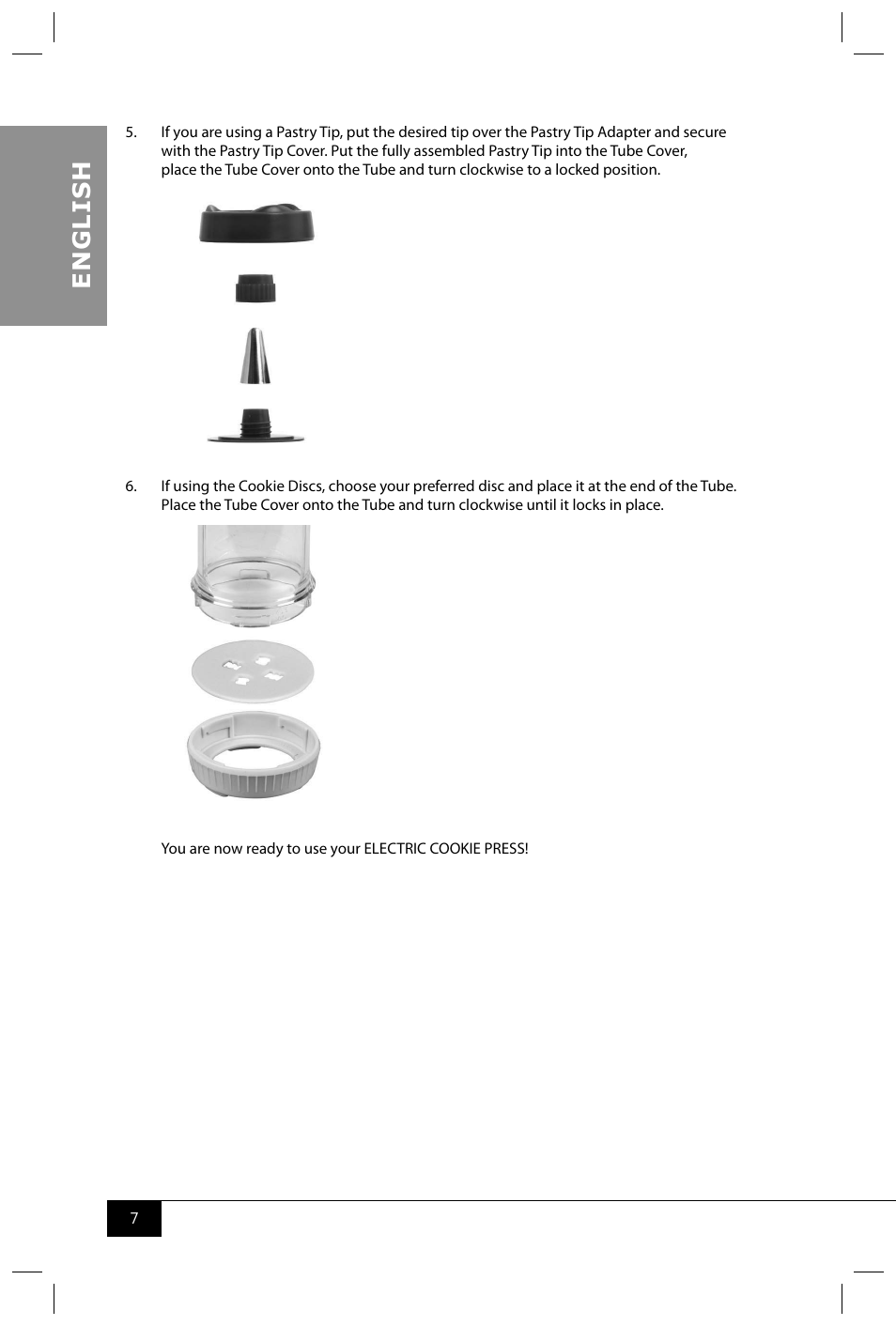 En g li s h | Nostalgia Electrics CDP200 RED User Manual | Page 9 / 54