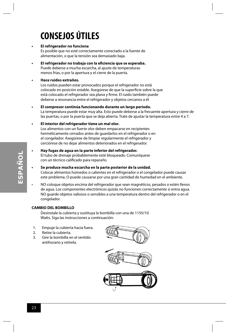 Consejos útiles | Nostalgia Electrics RRF300SDD SERIES User Manual | Page 25 / 39