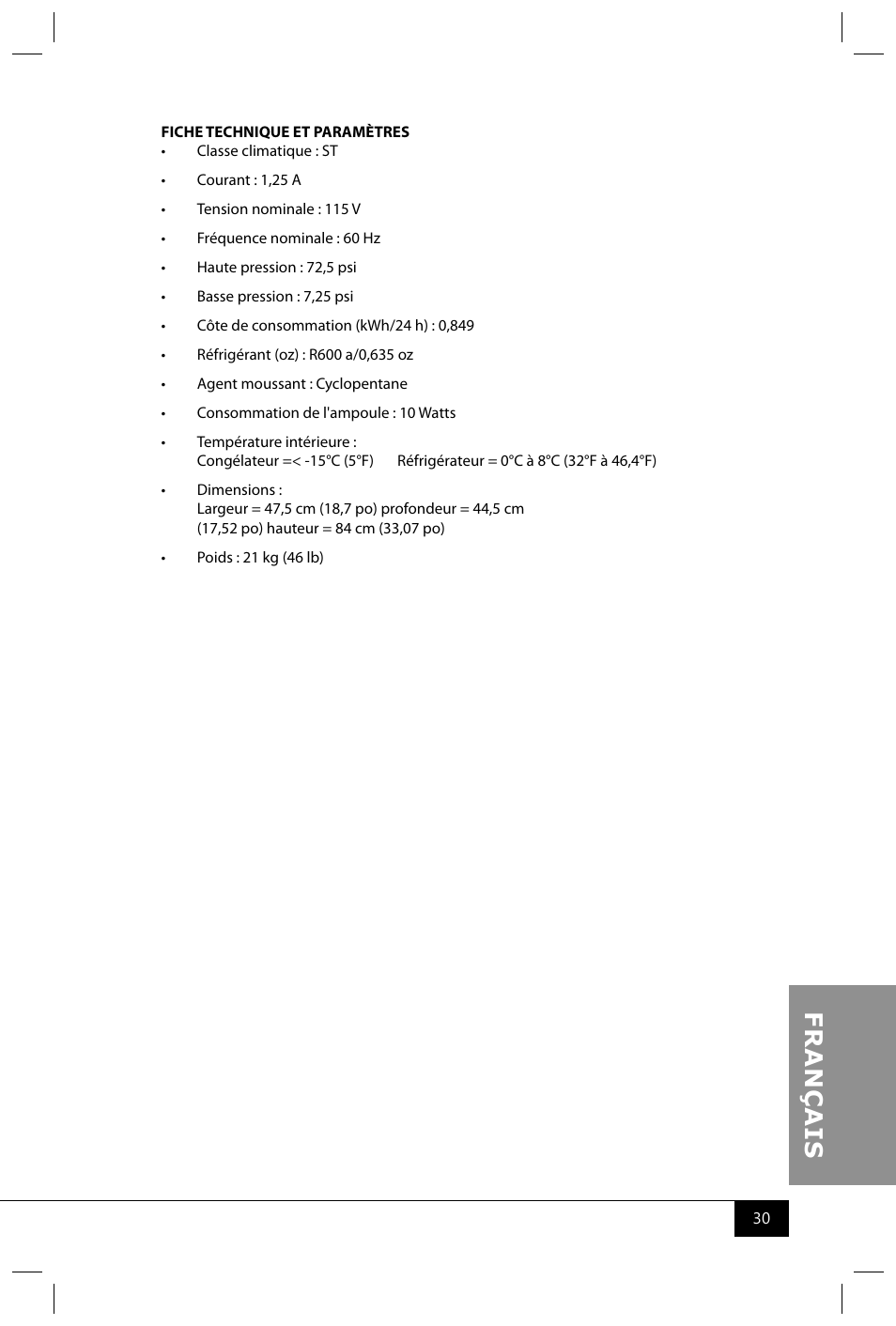 Nostalgia Electrics RRF300SDD SERIES User Manual | Page 32 / 39